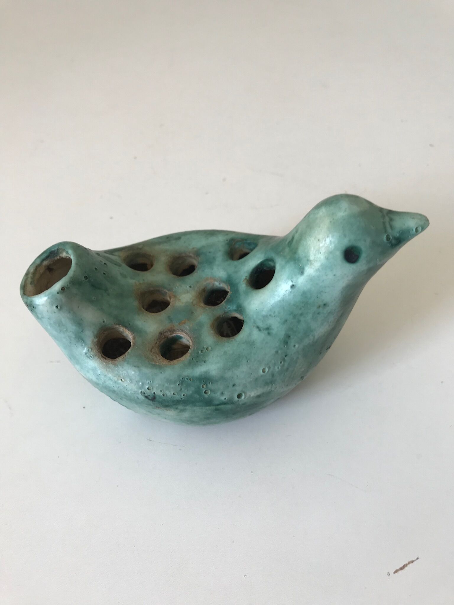 Ceramic flower spade zoomorph 1960