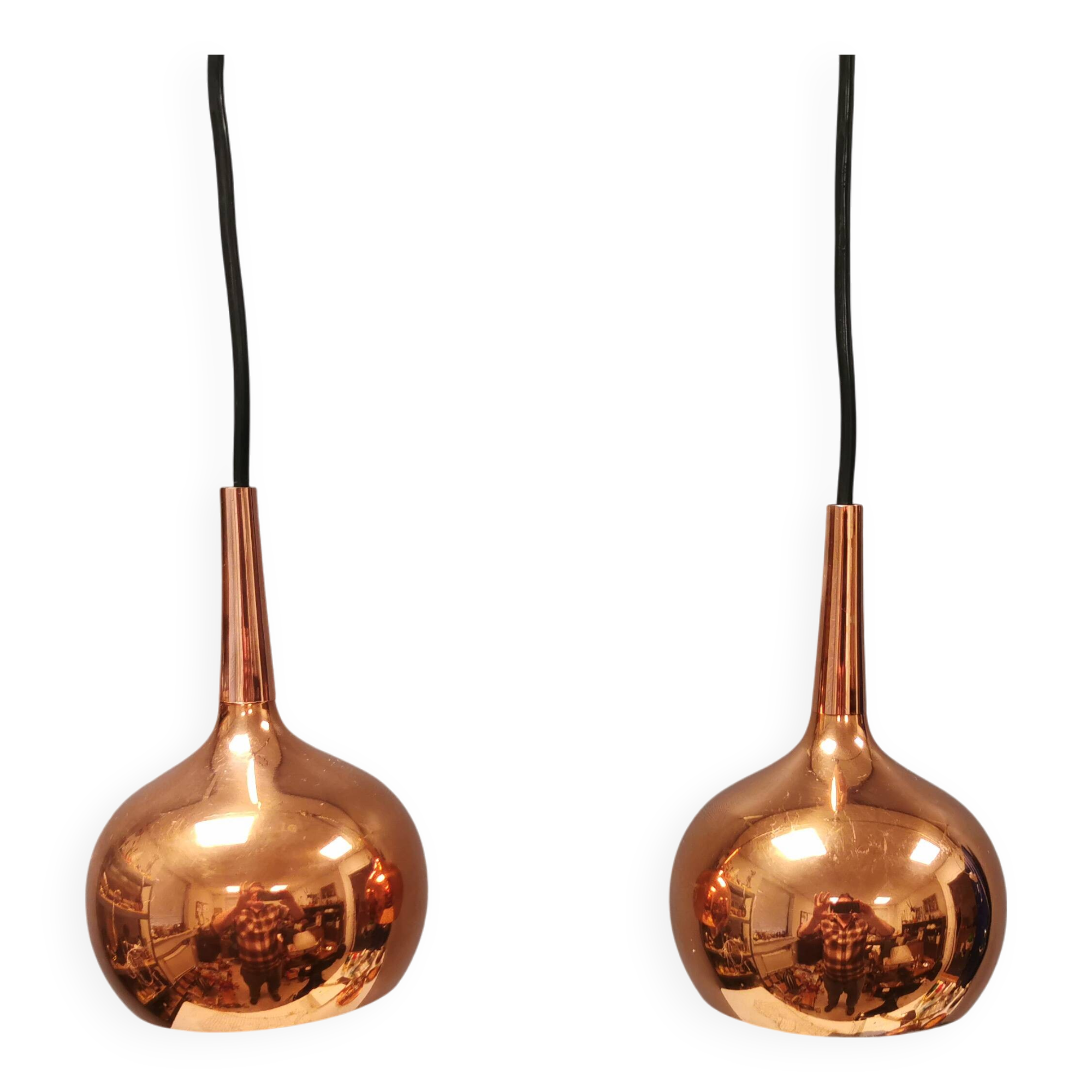 Paire de suspensions par Hans Agne Jakobsson, années 1970