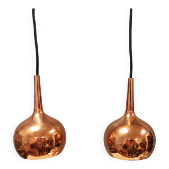 A pair of really beautiful, vintage hanging lamps by Hans Agne Jakobsson! 1970s