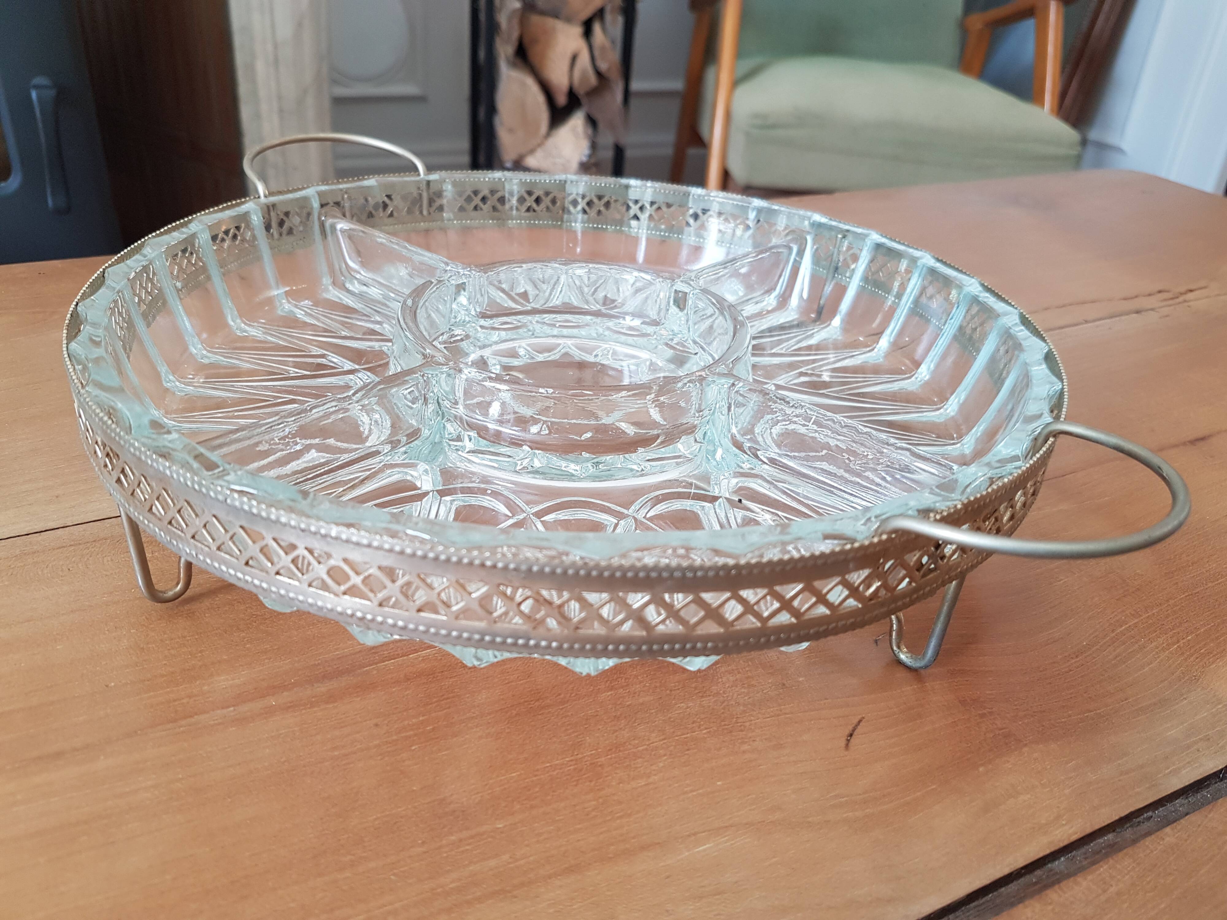 Vintage aperitif tray