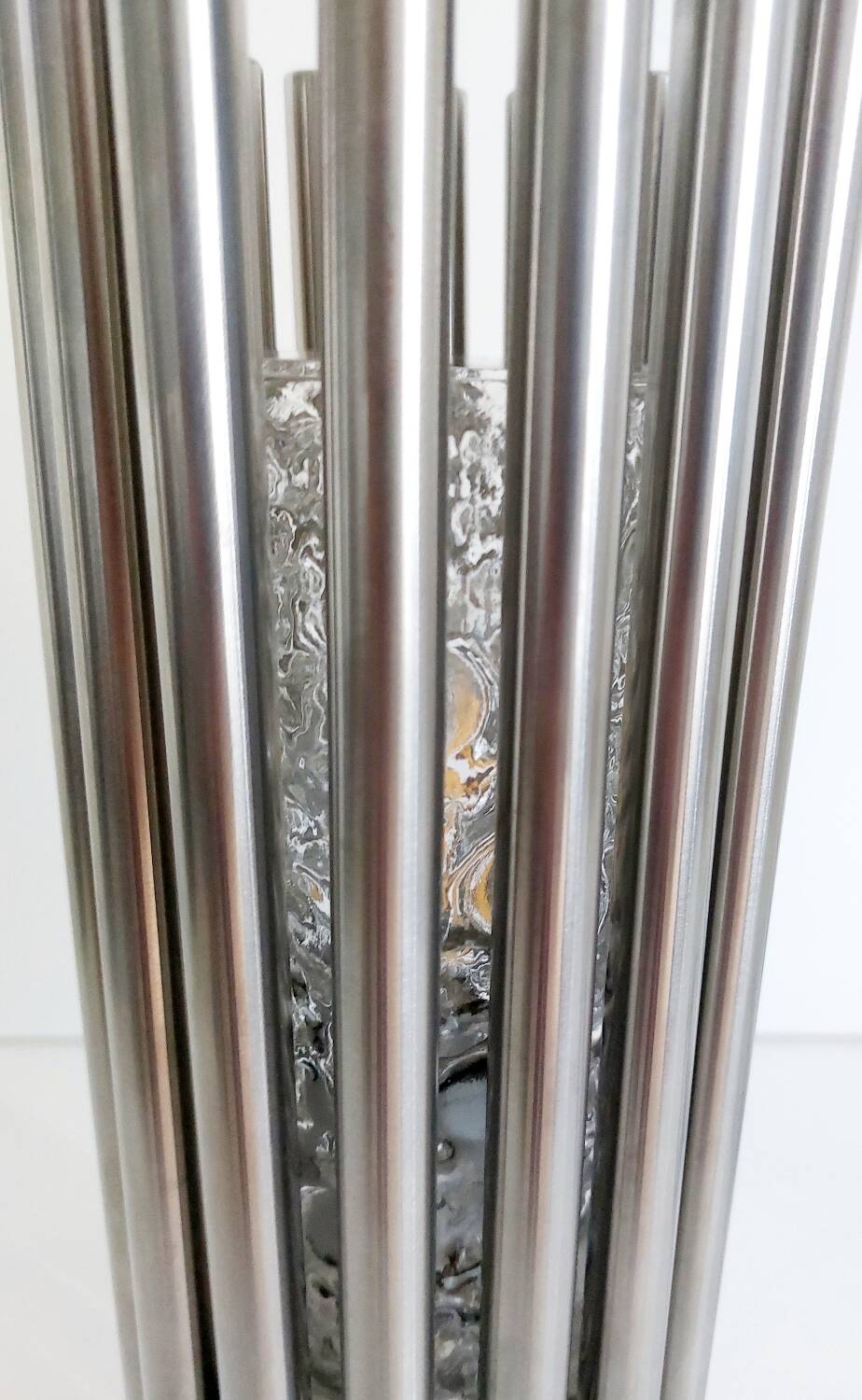 Stainless steel designer lamp