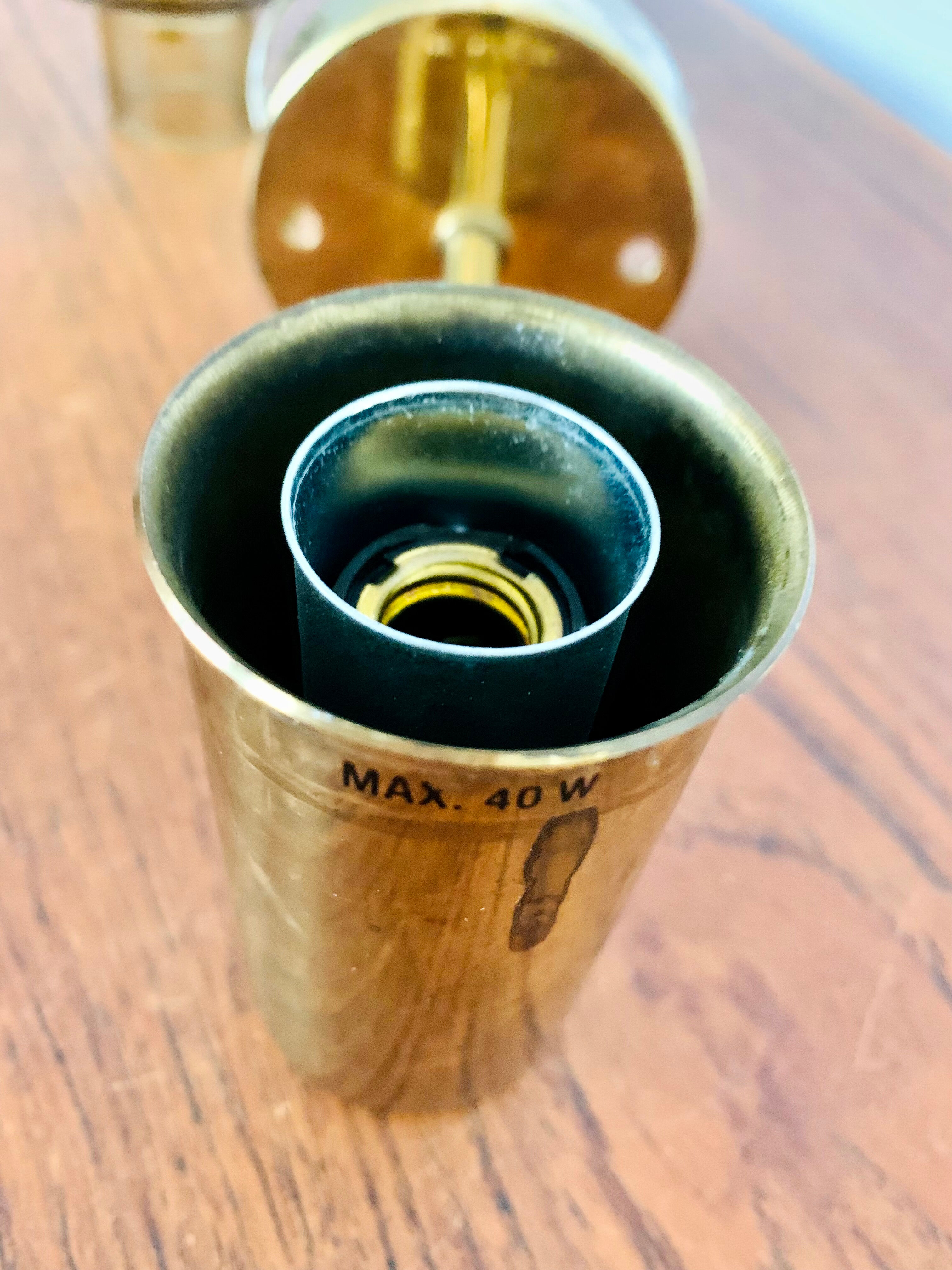 Brass wall lamp by Hans Agne Jakobsson