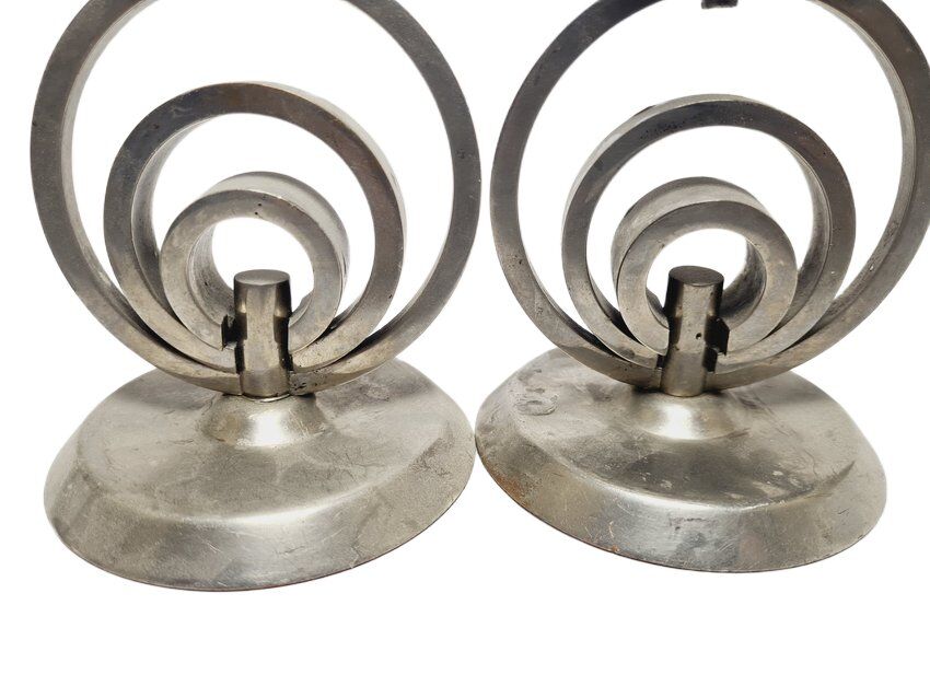 Art Deco candleholder, Germany, 1970s, set of 2