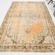 6x9 Peach Yellow Soft Pastel Turkish Vintage Rug, 185x276Cm SK 5250