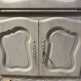 Magnificent Provençal secretary storage furniture made of solid wood with olives.