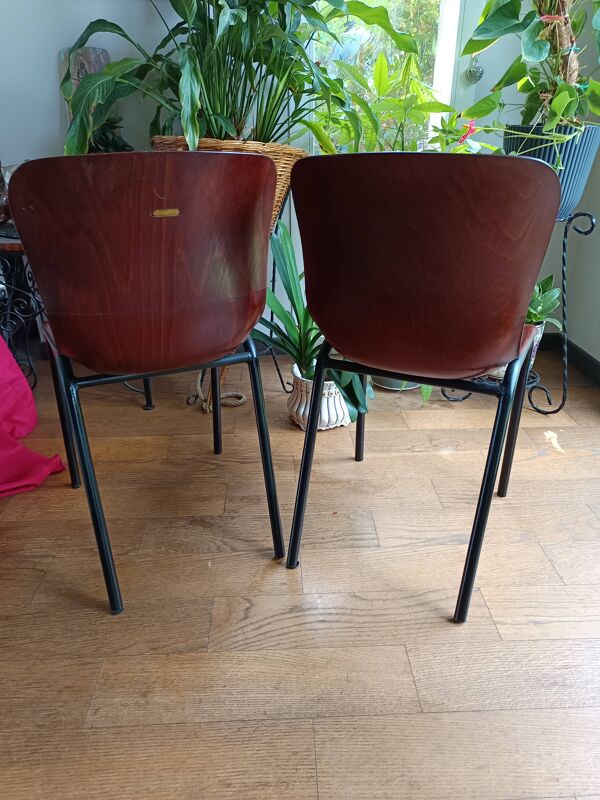 paire de chaises vintage Pagholz 1960/1970