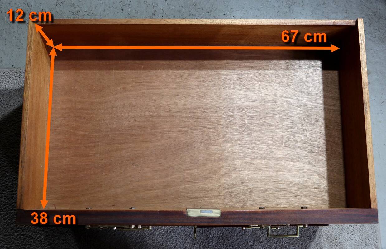 Mahogany Chiffonnière Commode, Louis XVI style – Mid 20th century