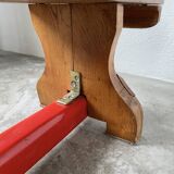 Scandinavian oak bench