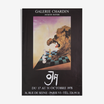 Original poster 65 x 45 J. Ratier Chardin 1978 Gallery
