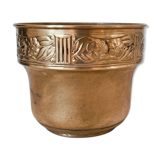 Cache pot en laiton doré