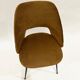Set of 4 cocktail chairs in ocher velvet