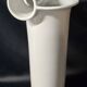Enzo Bioli (1832) white ceramic vase for Il Picchio, Italy 1950s