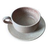 Tasse large en gré + sous tasse