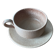 Large stoneware cup + saucer