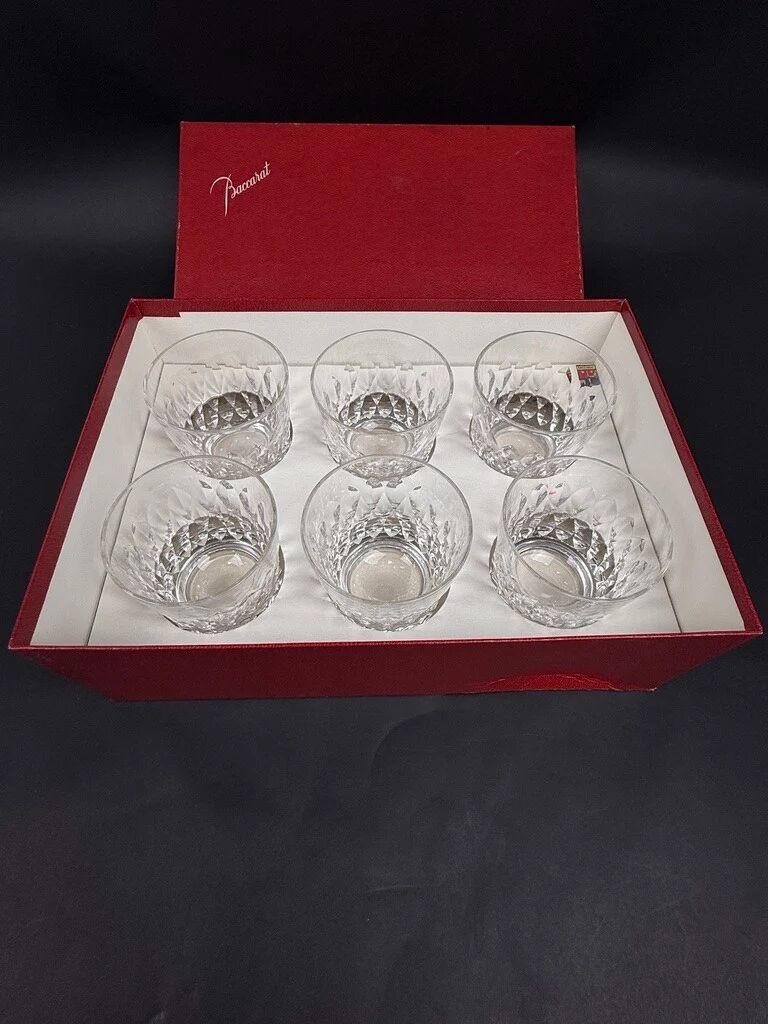 Baccarat, set of 6 Armagnac model whisky glasses