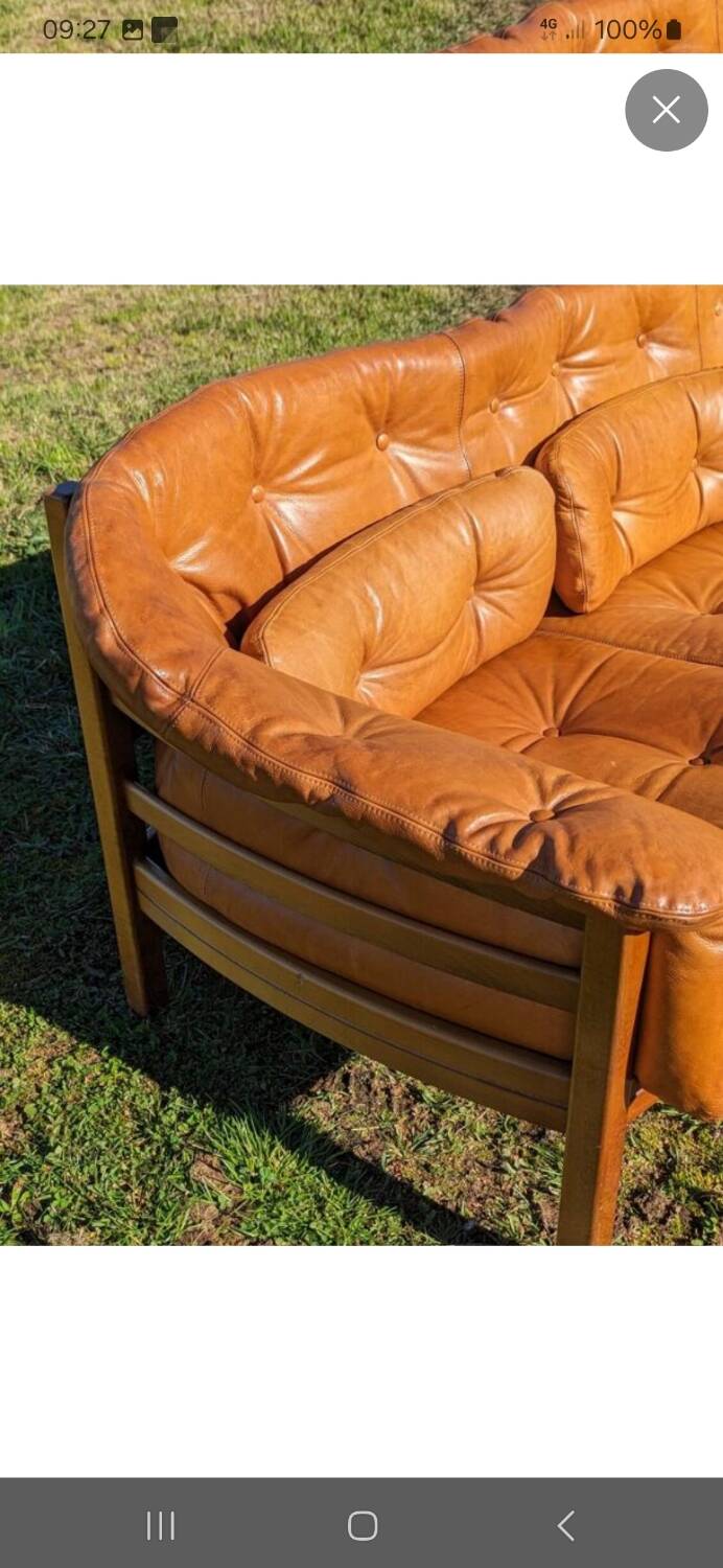 Canapé suédois Arne Norell années 60/70