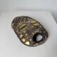Ancient African mask Luba wood and shell