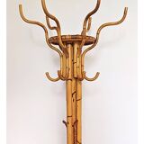 Porte-manteau perroquet en bambou vintage