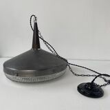 Ancienne  lampe suspension industrielle ufo xxl vintage