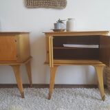 Pair of bedside tables-compass-circa 1960-Scandinavian spirit