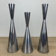 Trio diabolo aluminum candle holders by Erika Pekkari for Ikea