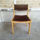 Vintage Scandinavian chairs 1970 velvet