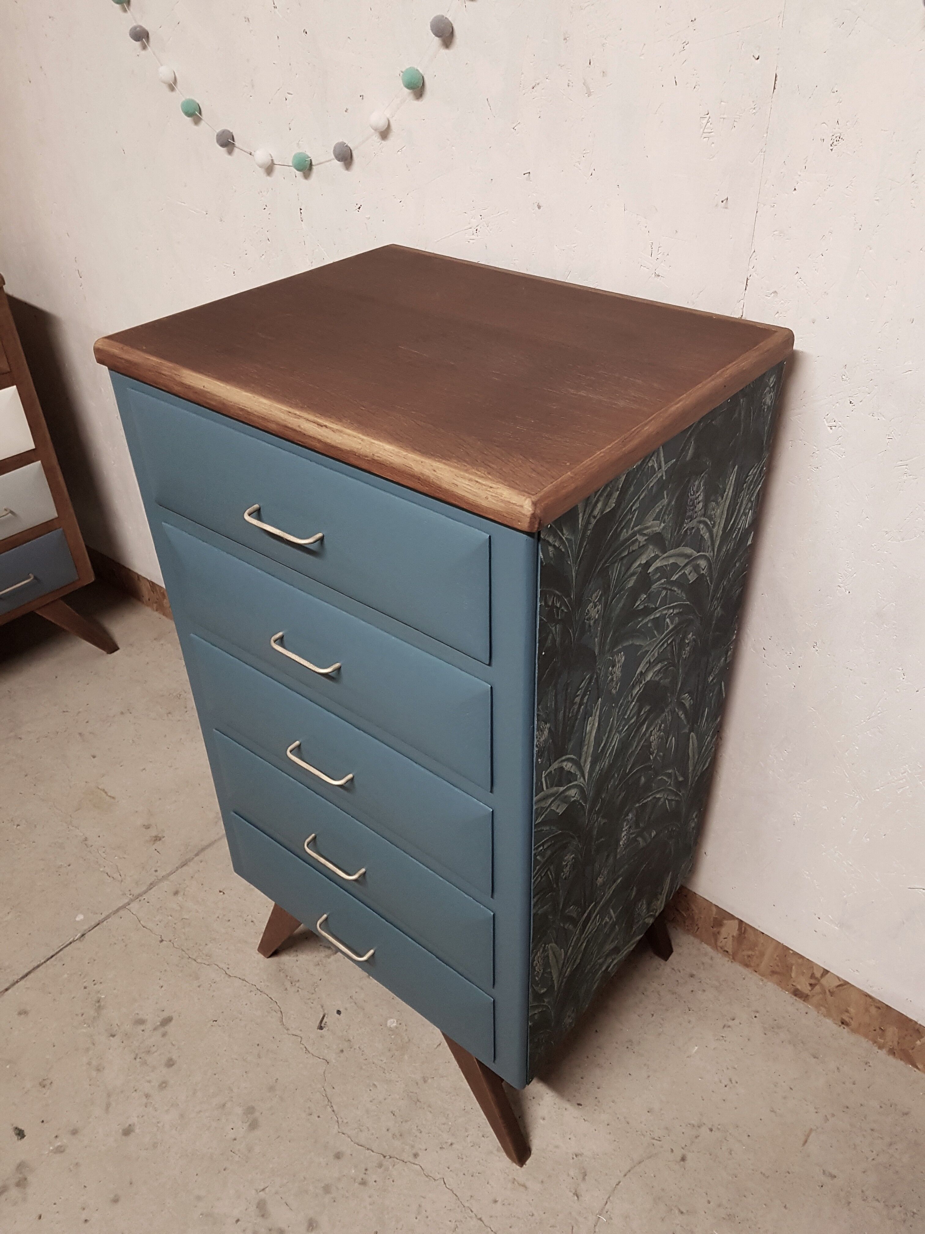 Vintage compass feet chiffonier