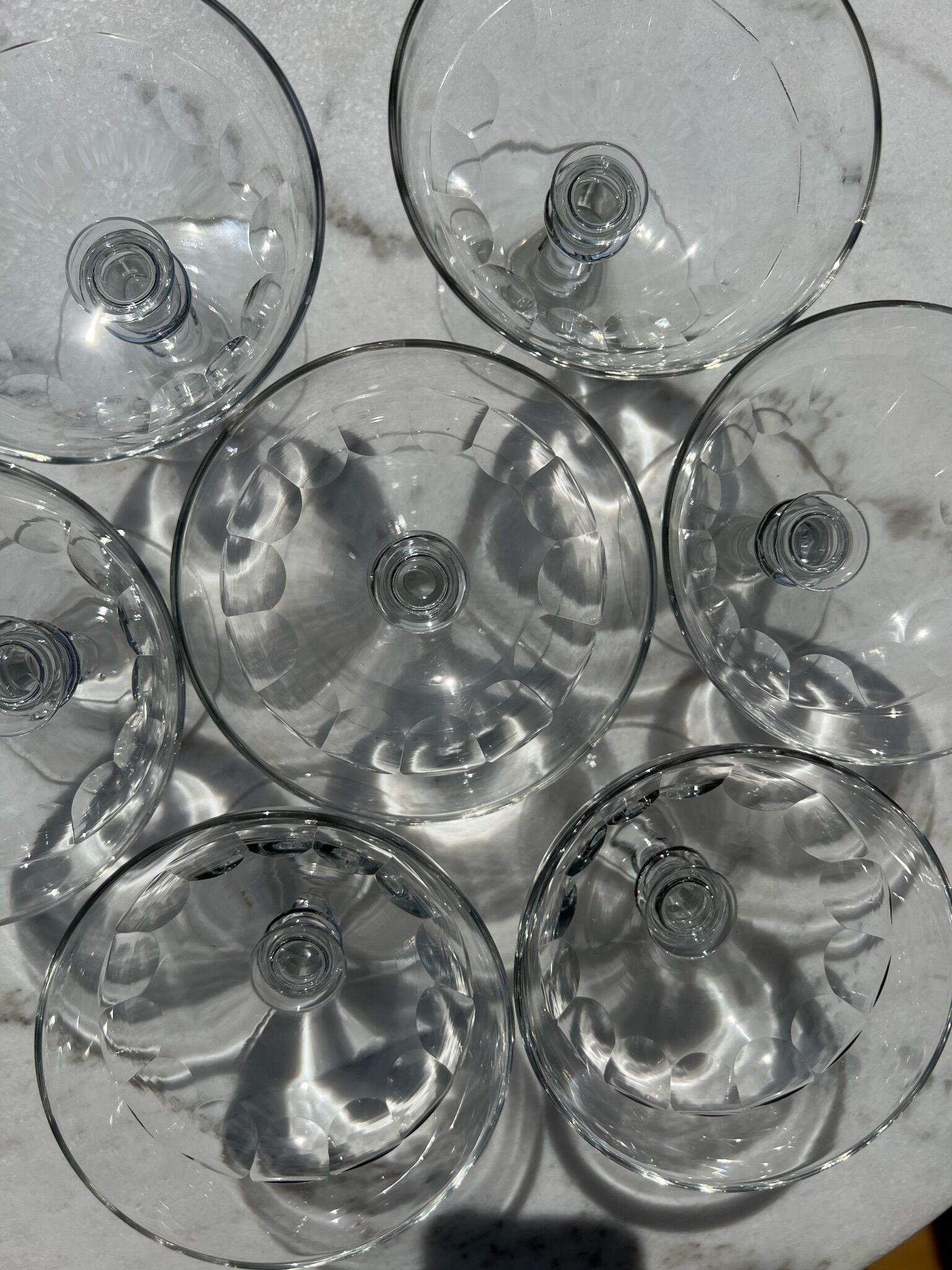 7 coupes de champagne