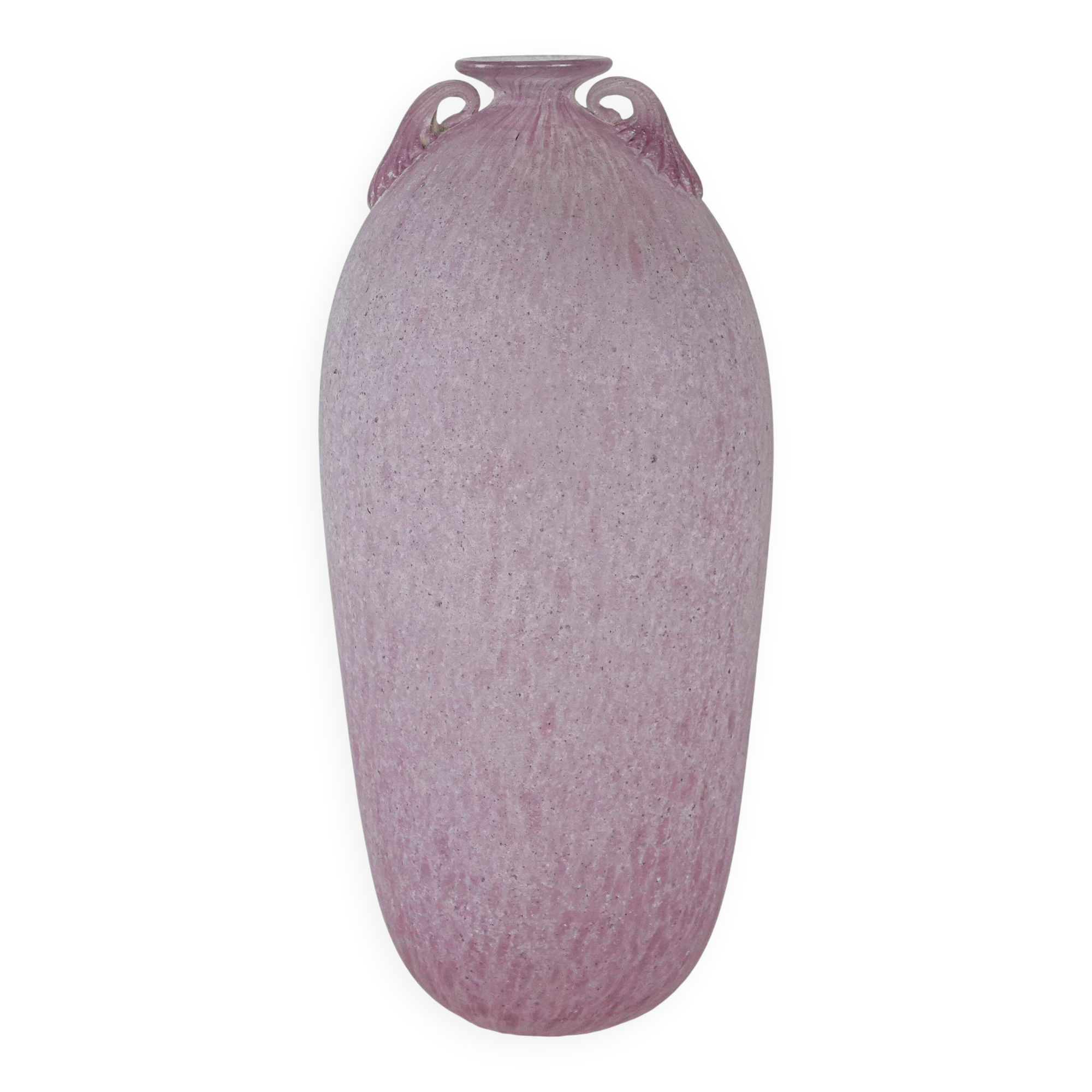 Glass vase, Murano glass, Italian design, 1970s, made in Italy