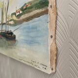 Old painting on canvas