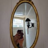 Louis XVI style oval mirror