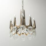 Chandelier 10 lights vintage 70s modern style