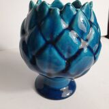 Blue ceramic vase