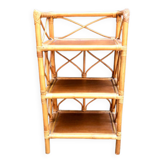 Rattan shelf