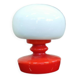 Lampe de table en verre opaline par Stepan Tabery pour Valasske Mezirici 1970