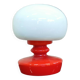 Opaline glass table lamp by Stepan Tabery for Valasske Mezirici 1970