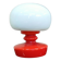 Opaline glass table lamp by Stepan Tabery for Valasske Mezirici 1970