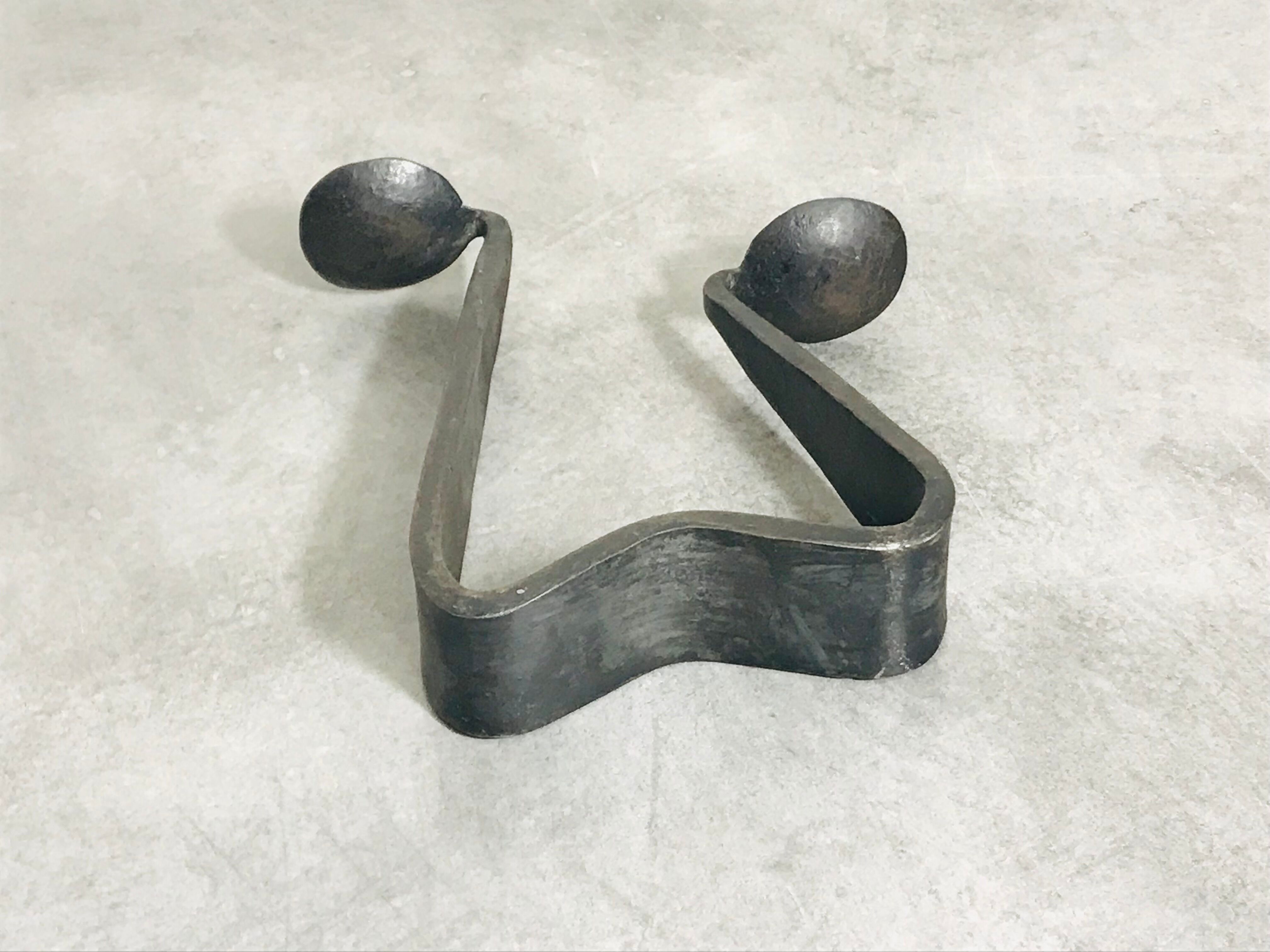 Modernist brutalist candle holder