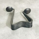 Modernist brutalist candle holder