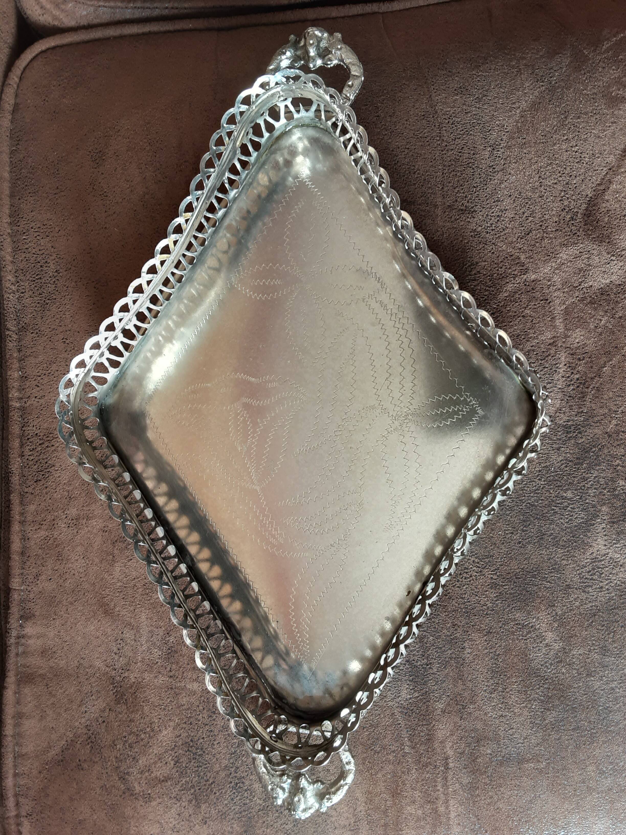 Vintage metal tray