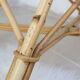 Adult-sized rattan shell chair