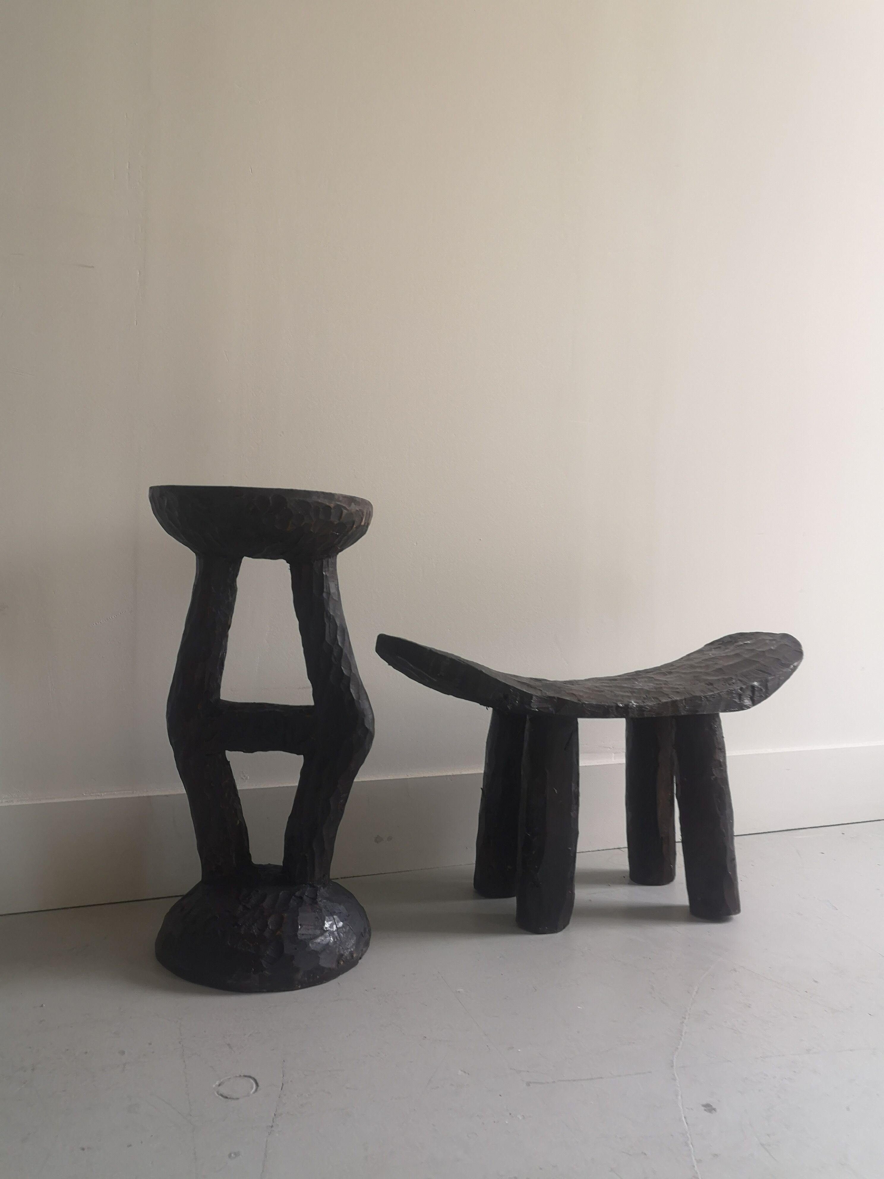 Handcrafted wooden side table