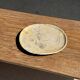 Oval petrified wood dish or bowl with grey edges D28x24 -3779
