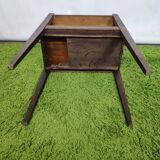 Old wooden bedside table