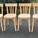 Set of 6 Baumann chairs No. 43, raw wood, ready to paint or sand