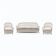 French Art Deco Sofa and two Armchairs, 1950s.