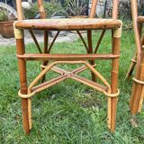 4 rattan and scoubidou Hardy chairs