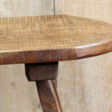 Brutalist oak coffee table