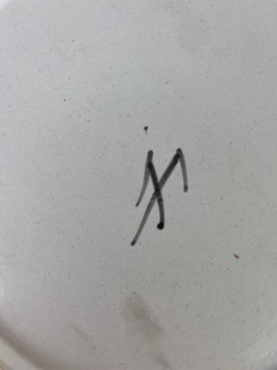 Vintage 1950s ceramic plate owl