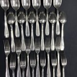 Ménagère vintage en métal argenté
